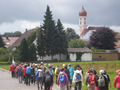 Die Teilnehmer der Unterallgäuer Pilgerwanderung im Jahr 2011