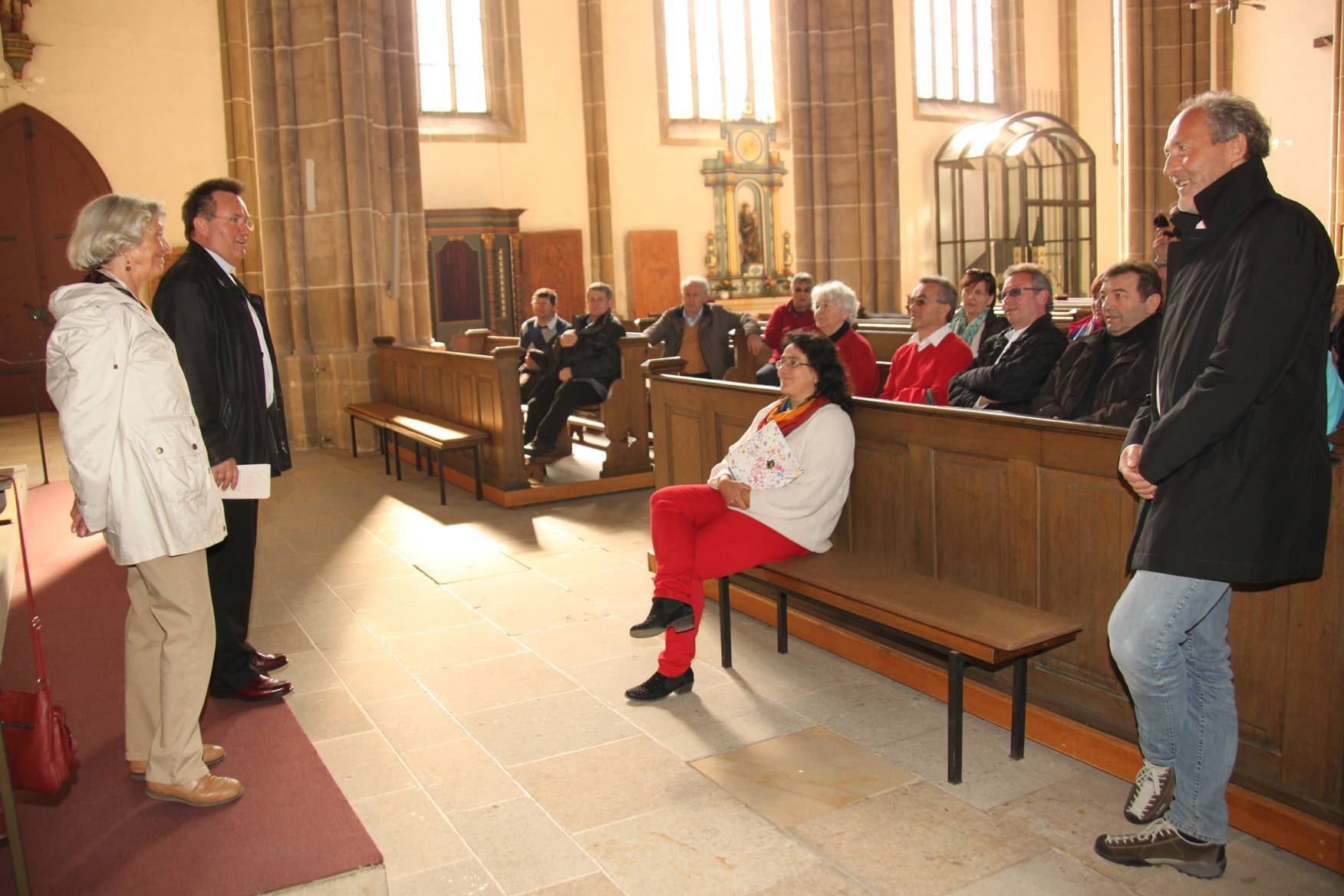 Auch eine Besichtigung des Doms zum Heiligen Kreuz stand auf dem Programm. Foto: Jessica Piper