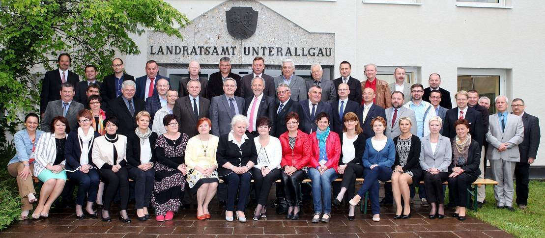 45 Gäste aus dem Partnerlandkreis Gostyn besuchten kürzlich das Unterallgäu. Foto: Landratsamt/Eva Büchele